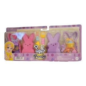 Polly Pocket Peeps‎ Playland 2 Pack NEW Easter Bunny Mini Playsets